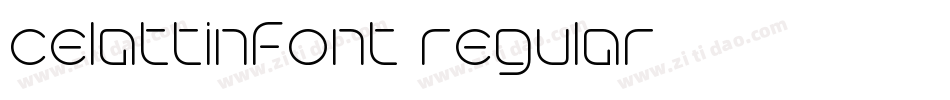 celattinfont regular字体转换